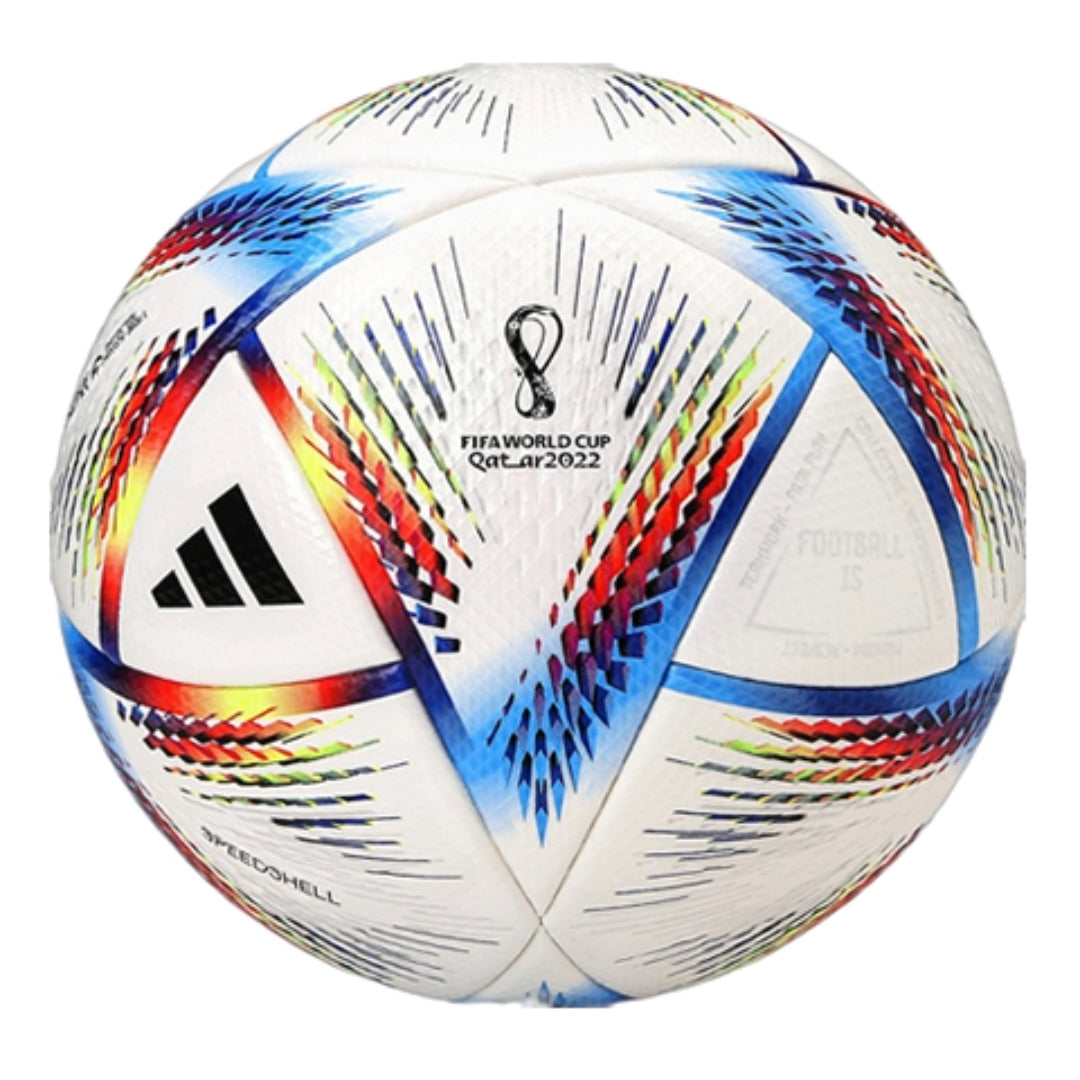 Футбольный мяч Adidas Al Rihla League Mixed 'Белый Оранжевый Синий' — фото 3
