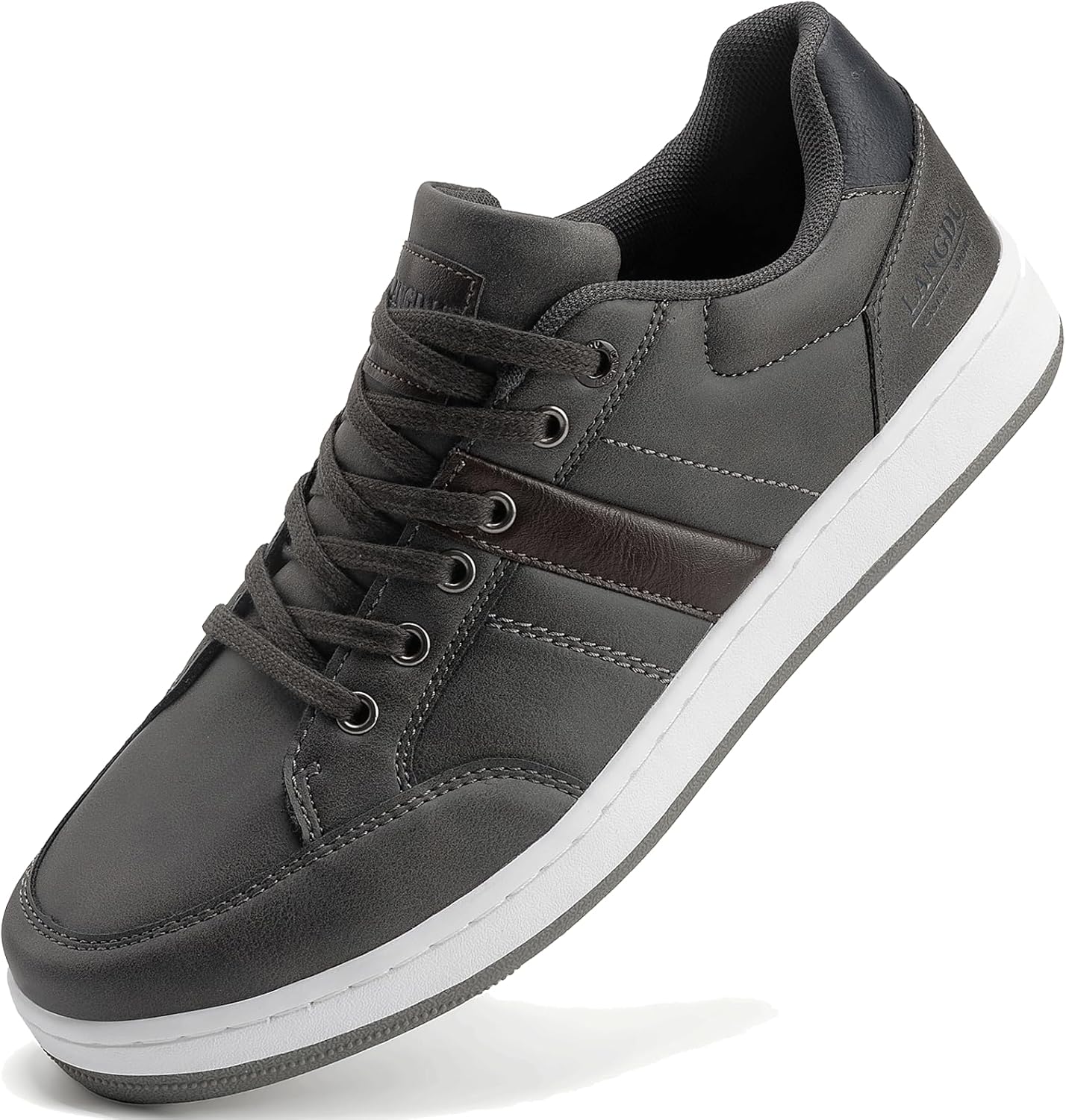 

Мужские повседневные кроссовки, модные, дышащие, удобные для ходьбы, размер 8-12 Langdu, серый