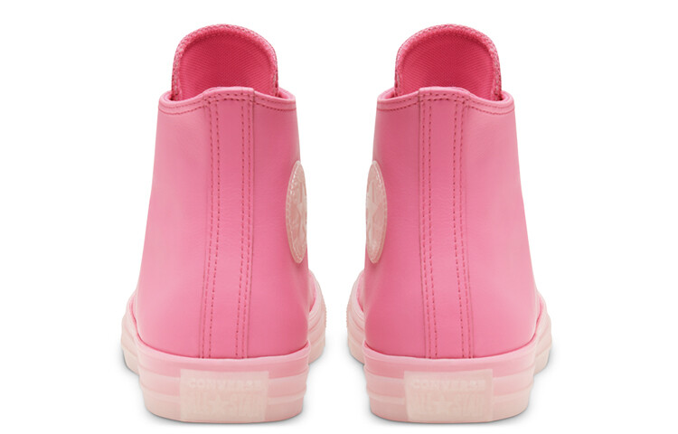 Кеды Converse Neon Leather Chuck Taylor All Star High Top 'Neon Pink' — фото 4