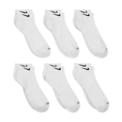 Носки Nike Everyday Plus Cushioned Training Ankle (6 шт), белый/черный — фото 3