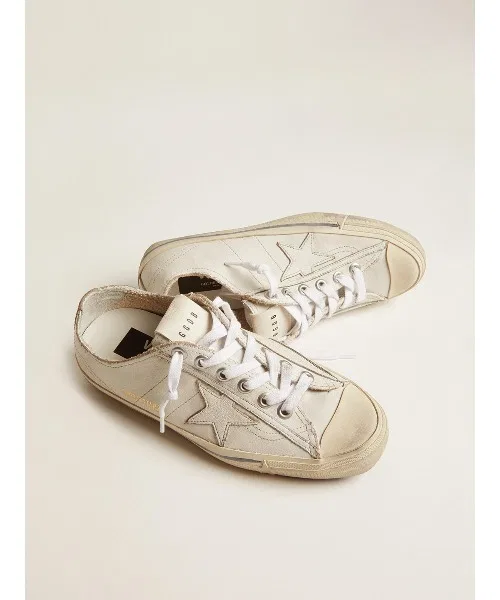Мужские кроссовки GOLDEN GOOSE V-Star кожаные