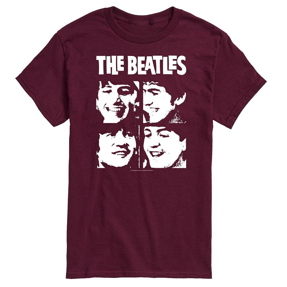 

Мужская футболка с сеткой для лица The Beatles Licensed Character, цвет Maroon