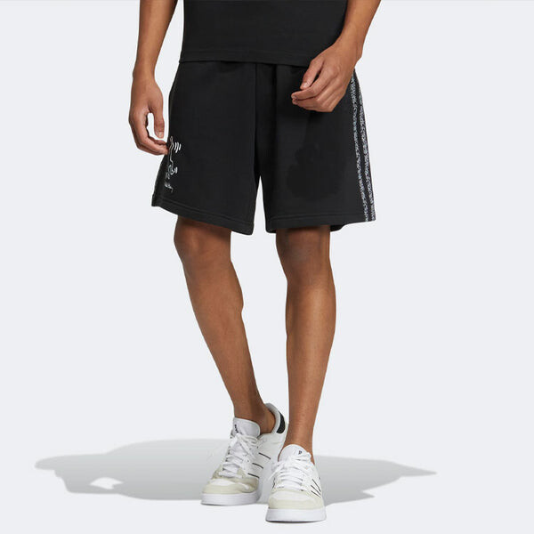 Шорты men's neo x . crossover cartoon stripe athleisure casual sports shorts black Adidas, мультиколор — фото 2