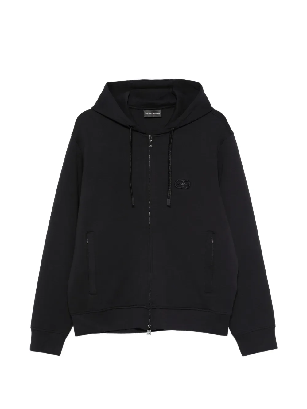 Худи с логотипом EMPORIO ARMANI, синий