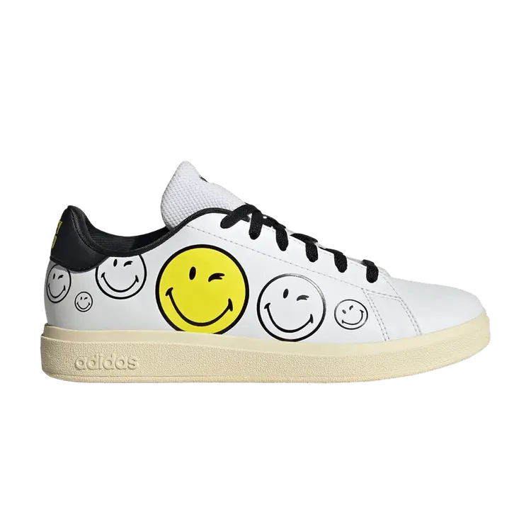 

Кроссовки adidas Smiley x Advantage Base 2.0 J Smiley Graphics, белый