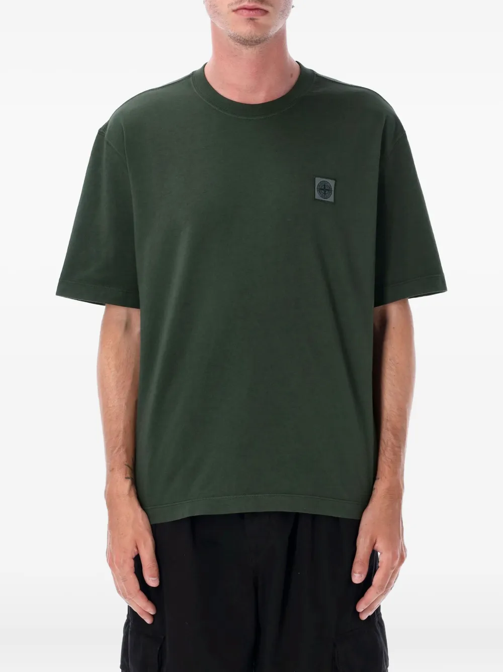 

Футболка с круглым вырезом Stone Island, зеленый