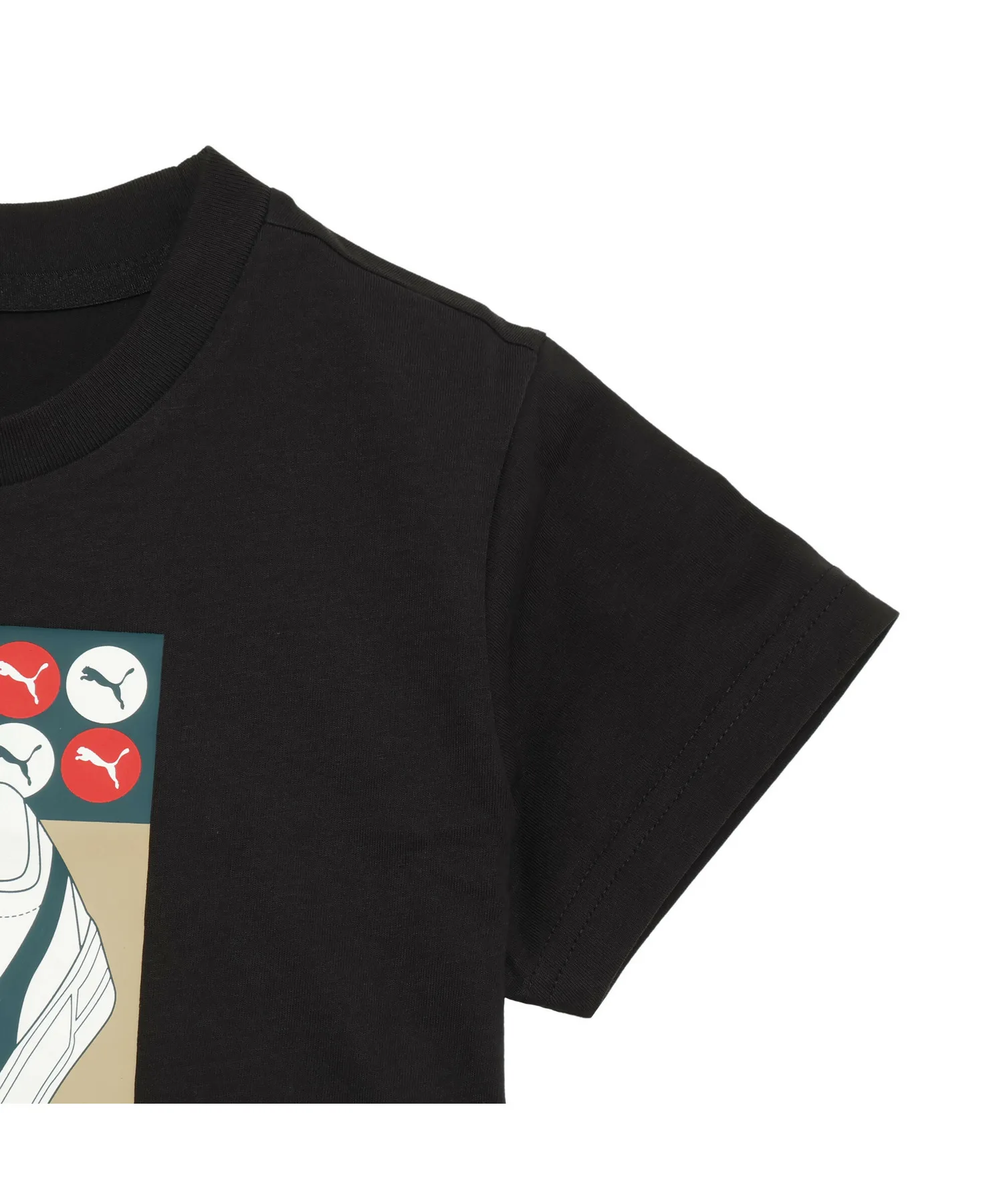 Детская футболка с кроссовочным принтом PUMA GRAPHIC Tee синяя — фото 3