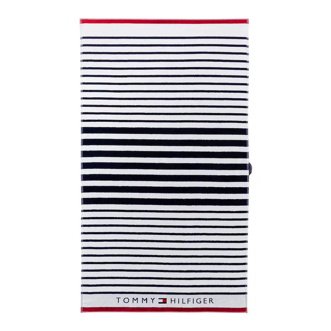 

Хлопковое пляжное полотенце в полоску Tommy Hilfiger Sailor, темно-синий