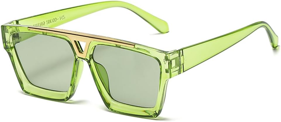 

Модные солнцезащитные очки для женщин и мужчин, металлические, с полой оправой, для защиты от солнца на открытом воздухе, женские солнцезащитные очки с большой оправой generic, Clear Green