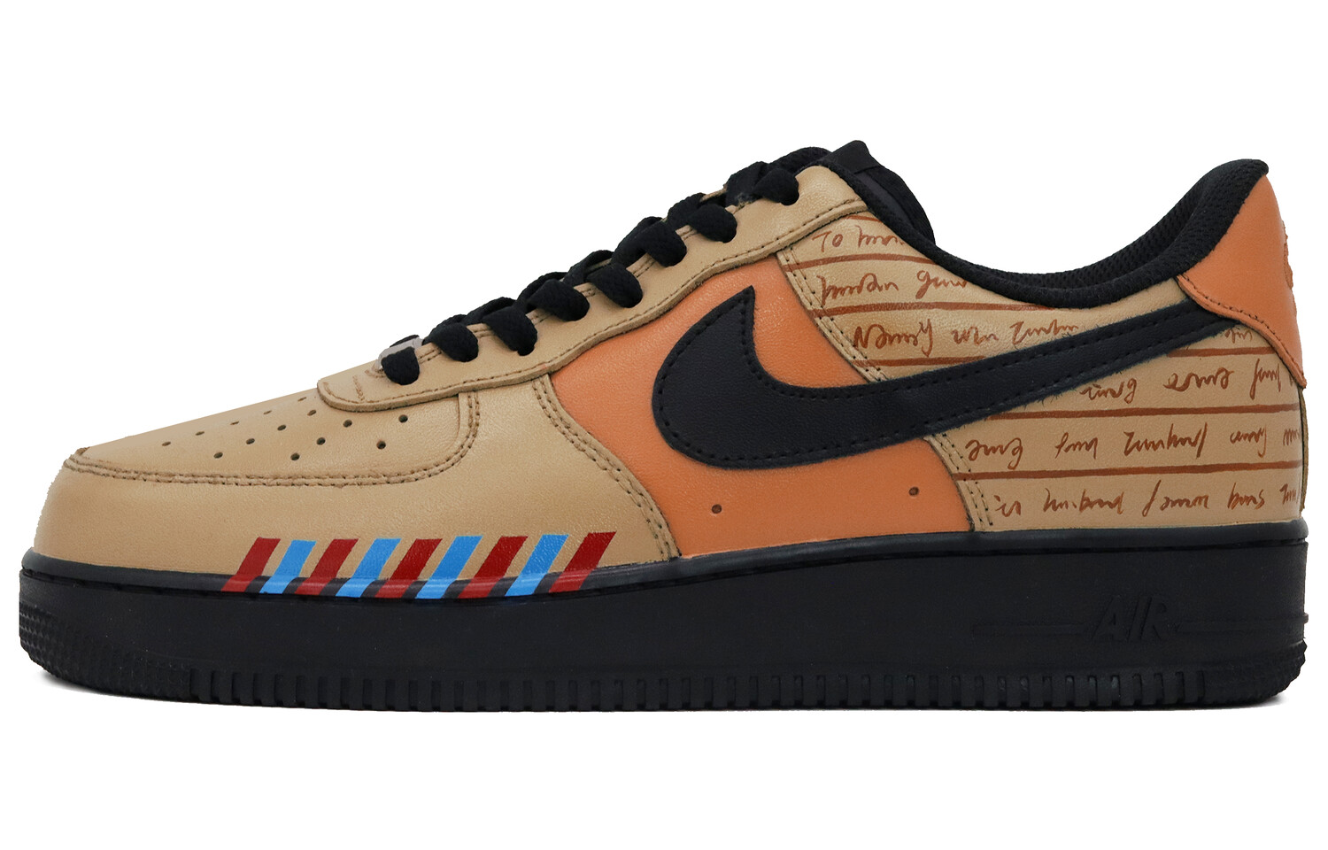 

Кроссовки Nike Air Force 1 Skateboard Shoes Women's Low-Top Black Yellow