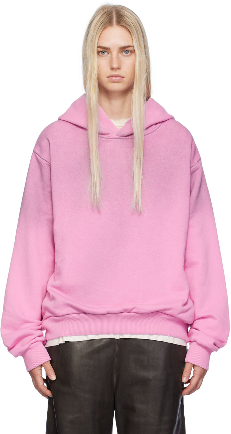 

Розовая толстовка с принтом Acne Studios