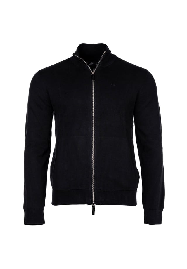

Кардиган - хлопок на молнии Armani Exchange, черный