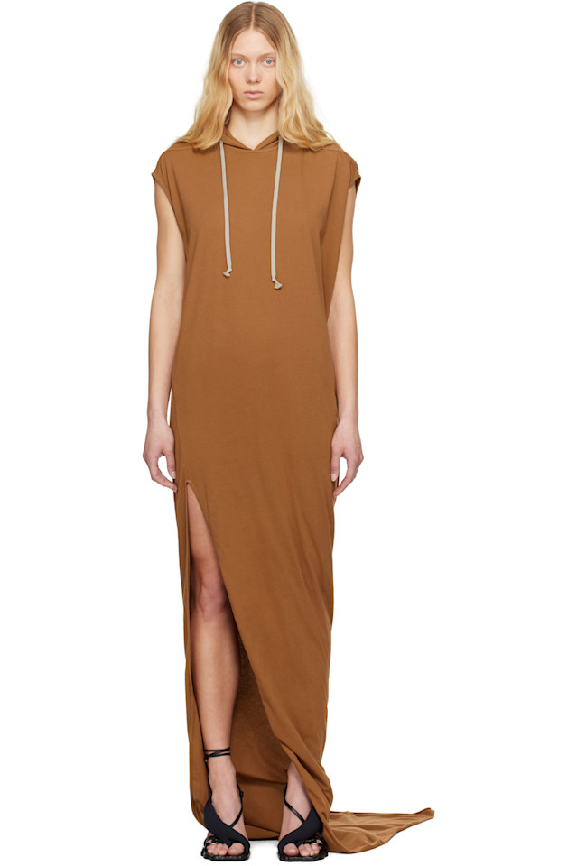 

Голливудское платье макси Edfu T Rick Owens Drkshdw, оранжевый