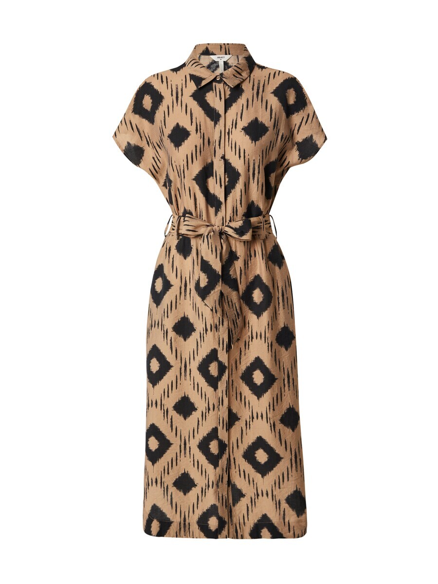 

Платье рубашка OBJECT Shirt Dress BERRY, кэмел