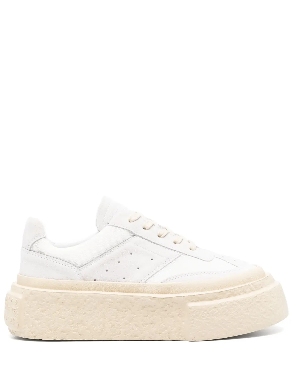 Кроссовки с узором MM6 Maison Margiela, белый