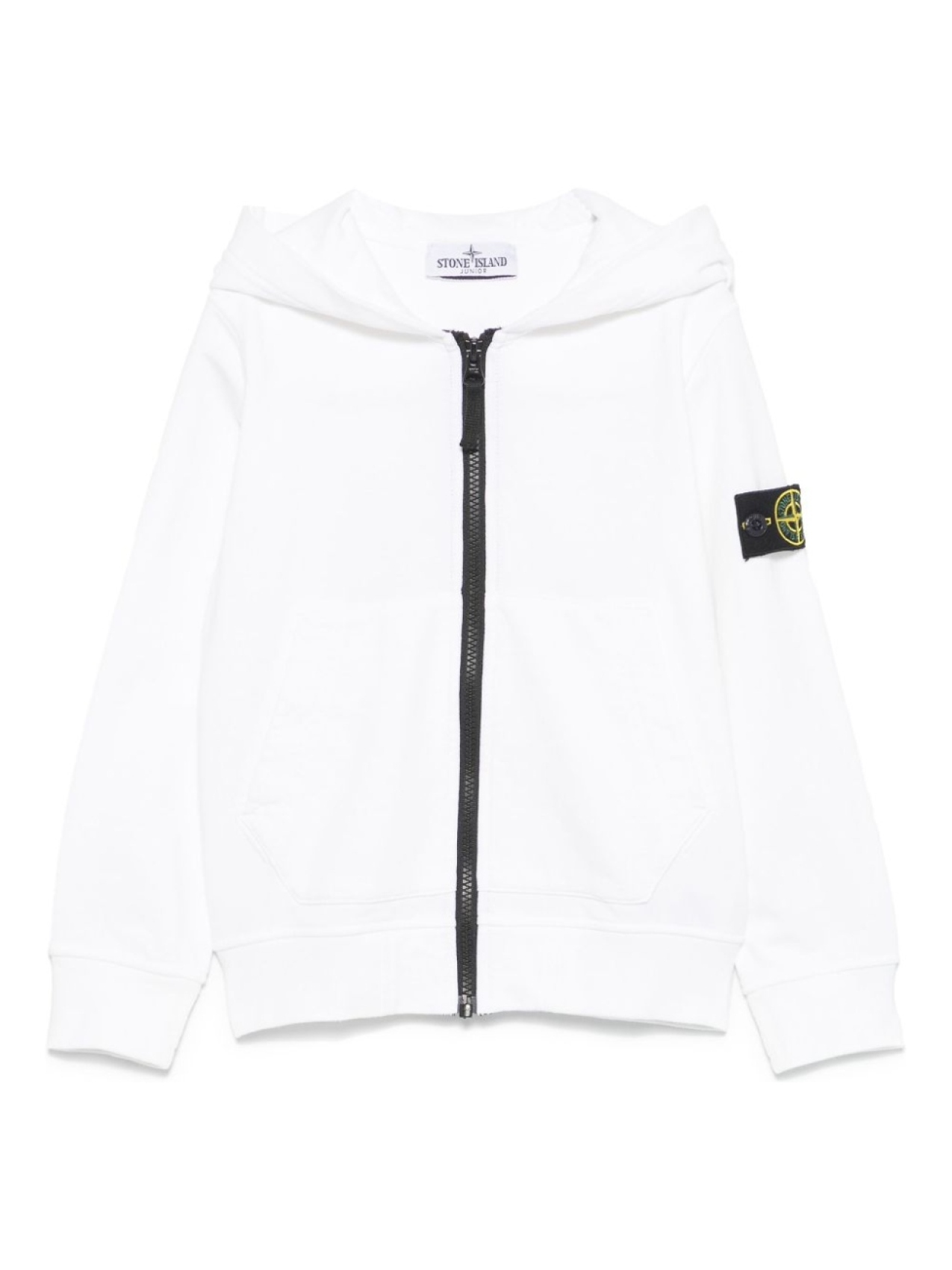 

Stone Island Junior худи с нашивкой Compass, белый