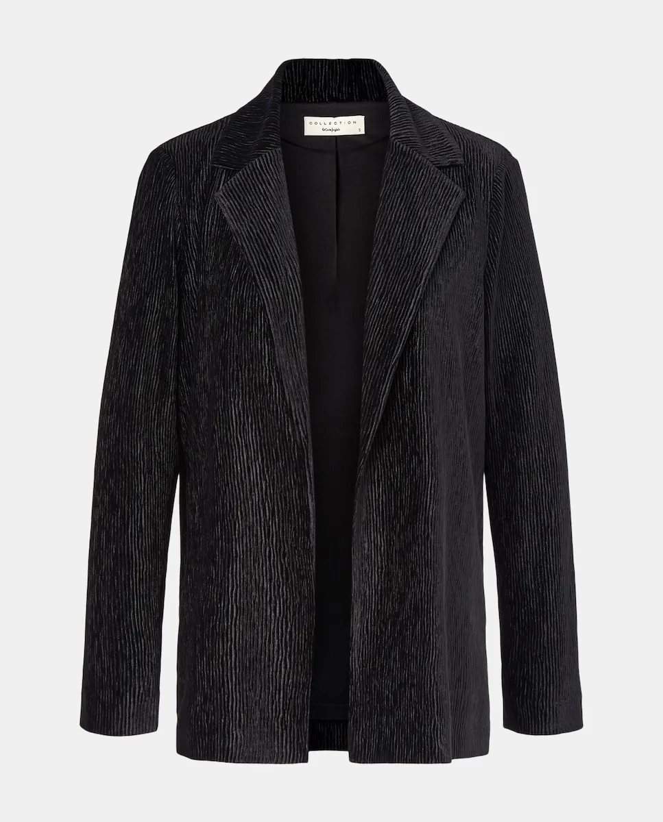 

Женское бархатное плиссированное кимоно Woman El Corte Inglés, черный