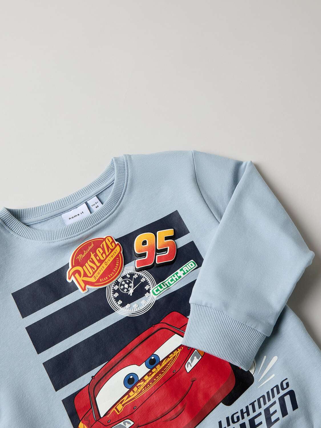 NAME IT Толстовка 'NMMFranzi Cars' в цветах Marine Blue и Dusty Blue — фото 3