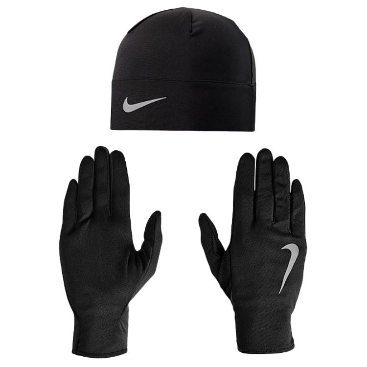 

Полиэстеровые вязаные перчатки мужские разноцветные Nike, черный