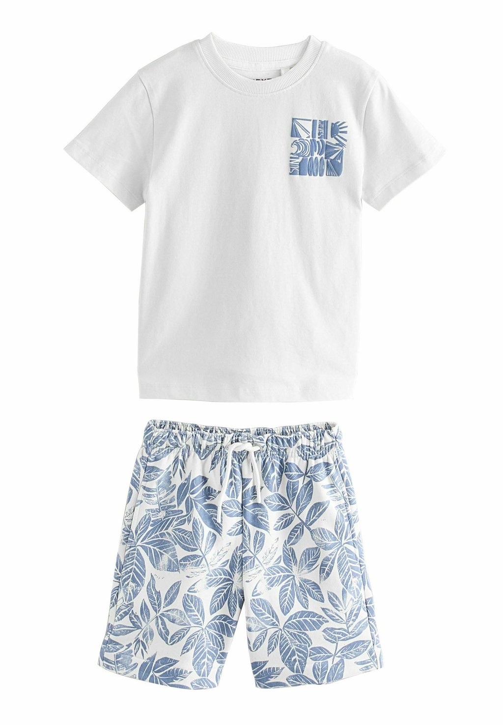 

Футболка с принтом RELAXED FIT-SHORT SLEEVE SET Next, белый