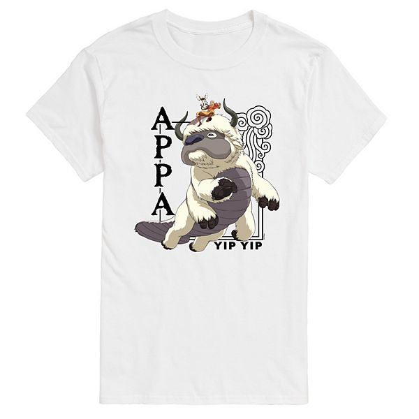 

Футболка с принтом Appa Yip Yip из Аватара, Big & Tall Licensed Character