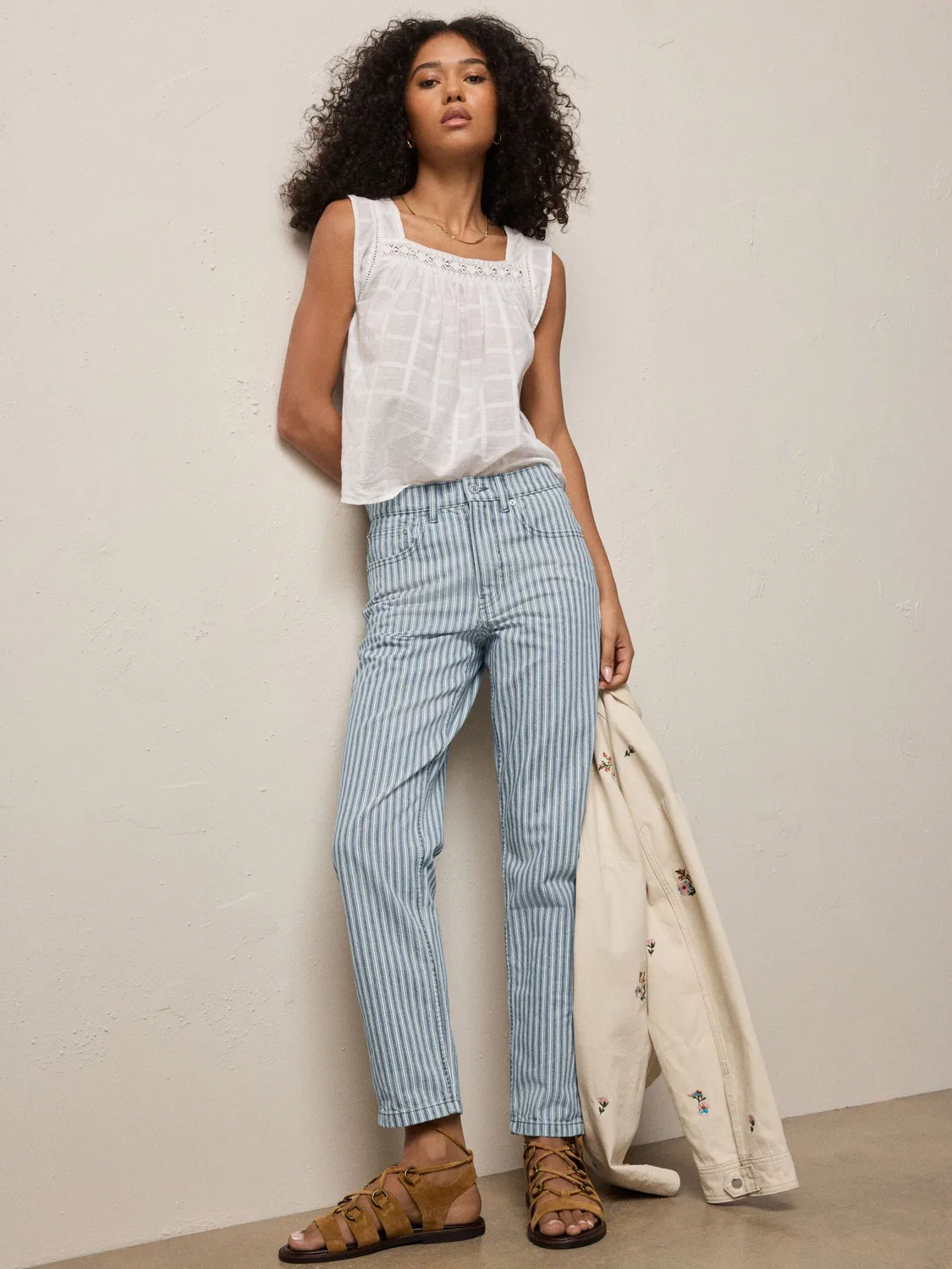 Зауженные джинсы Next, Grey Denim — фото 4