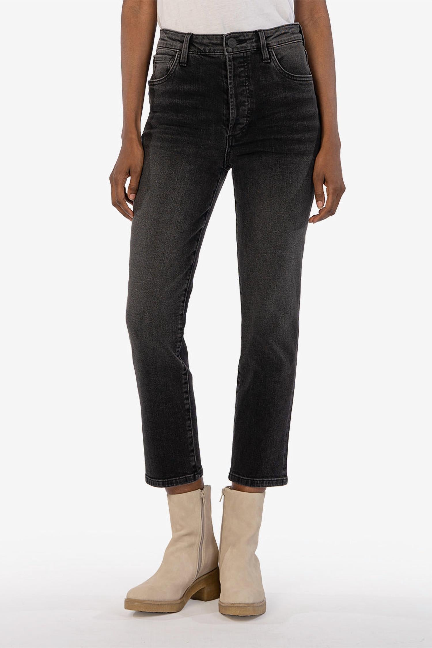 

Джинсы прямого кроя Rosa High Rise Vintage Crop, удобная стирка KUT FROM THE KLOTH, цвет convenient wash
