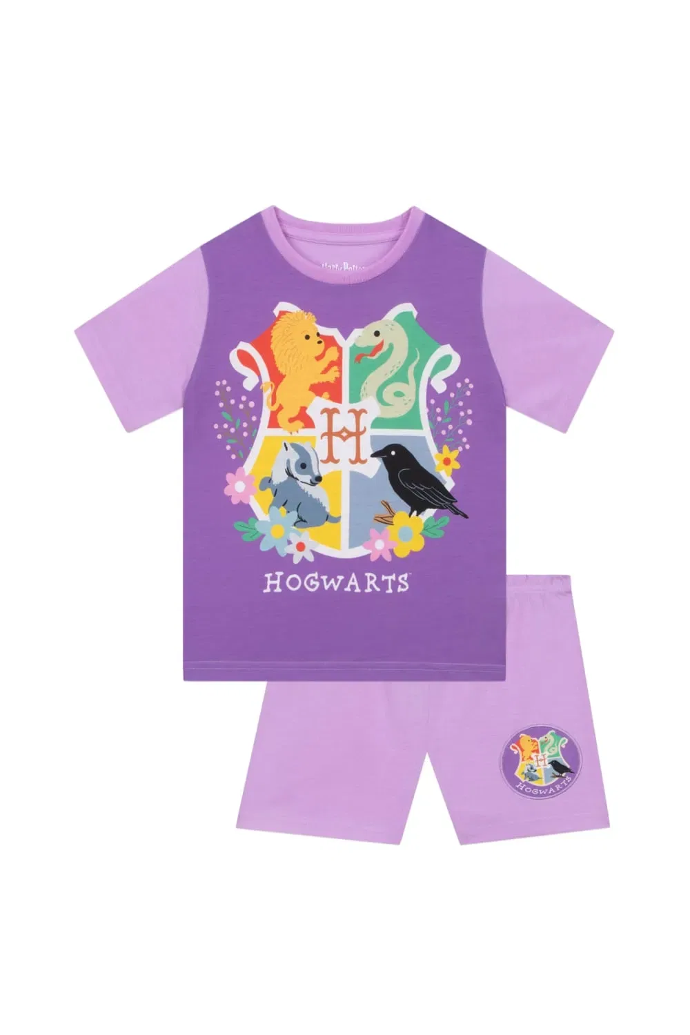 Пижама детская с Хогвартсом Harry Potter, фиолетовый