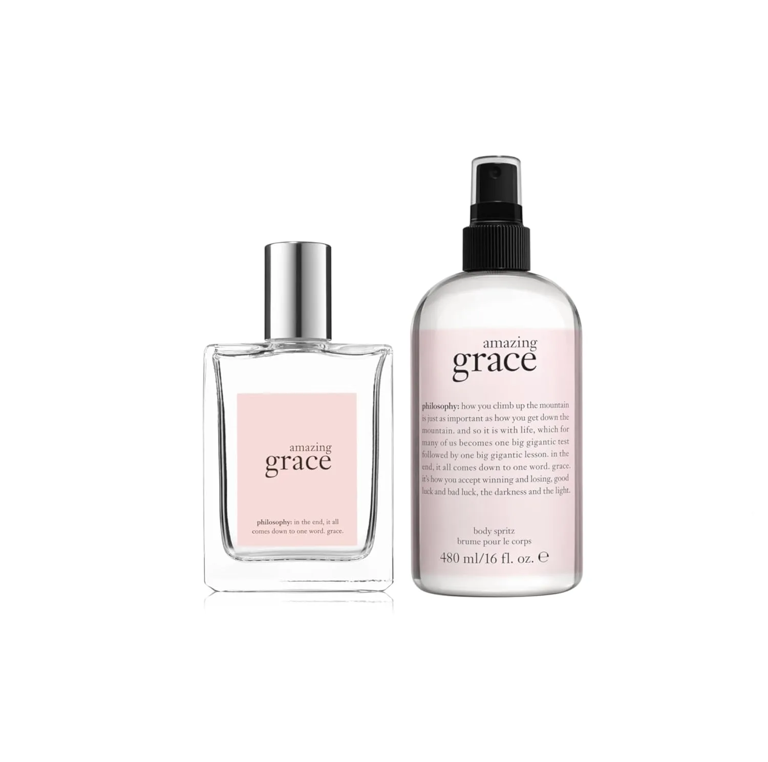 Набор Philosophy Amazing Grace Eau de Toilette (полноразмерный флакон и спрей для тела) - ноты бергамота, лилии и мускуса.