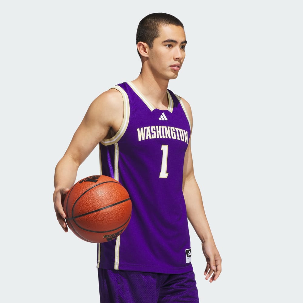 Джерси Adidas Washington Huskies Away Swingman Jersey, цвет Collegiate Purple — фото 3