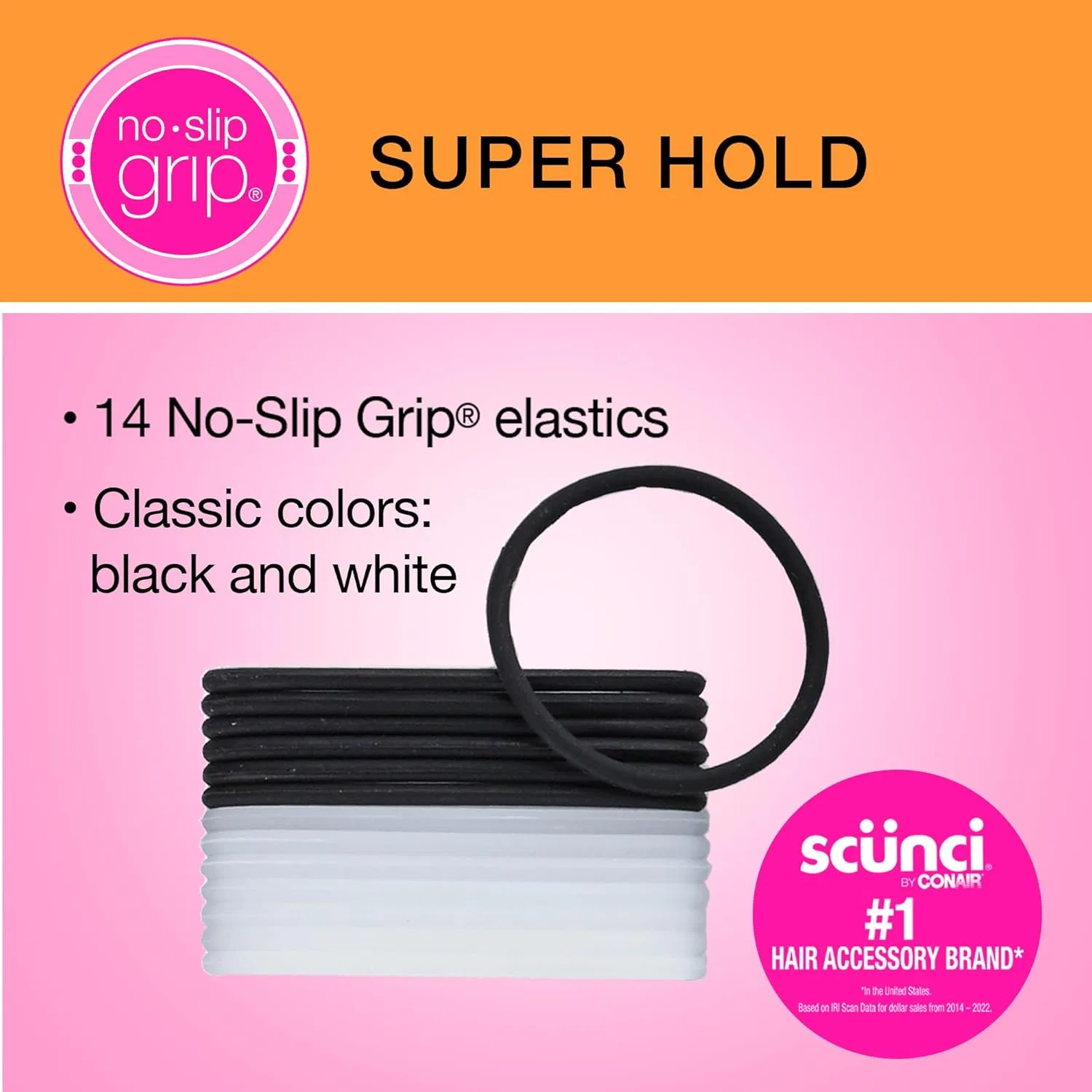 Набор резинок для волос Scunci No-slip Grip Evolution Jelly Ponytailers, 14 шт. Conair — фото 2