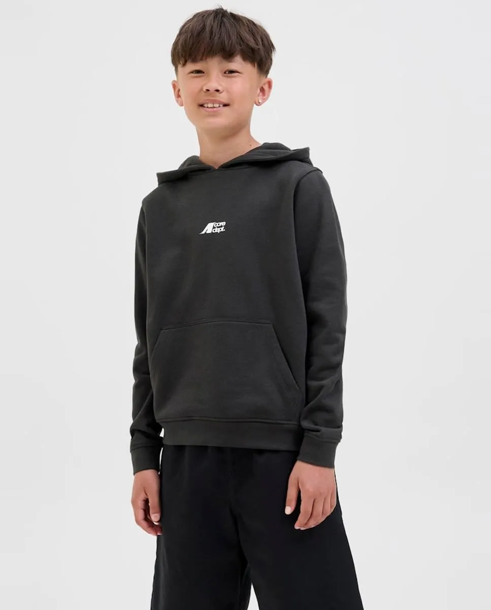 

Детская толстовка с капюшоном и принтом на спине Jack & Jones, черный