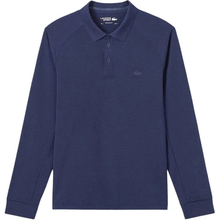 Поло Lacoste мужское с лацканом, темно-синий