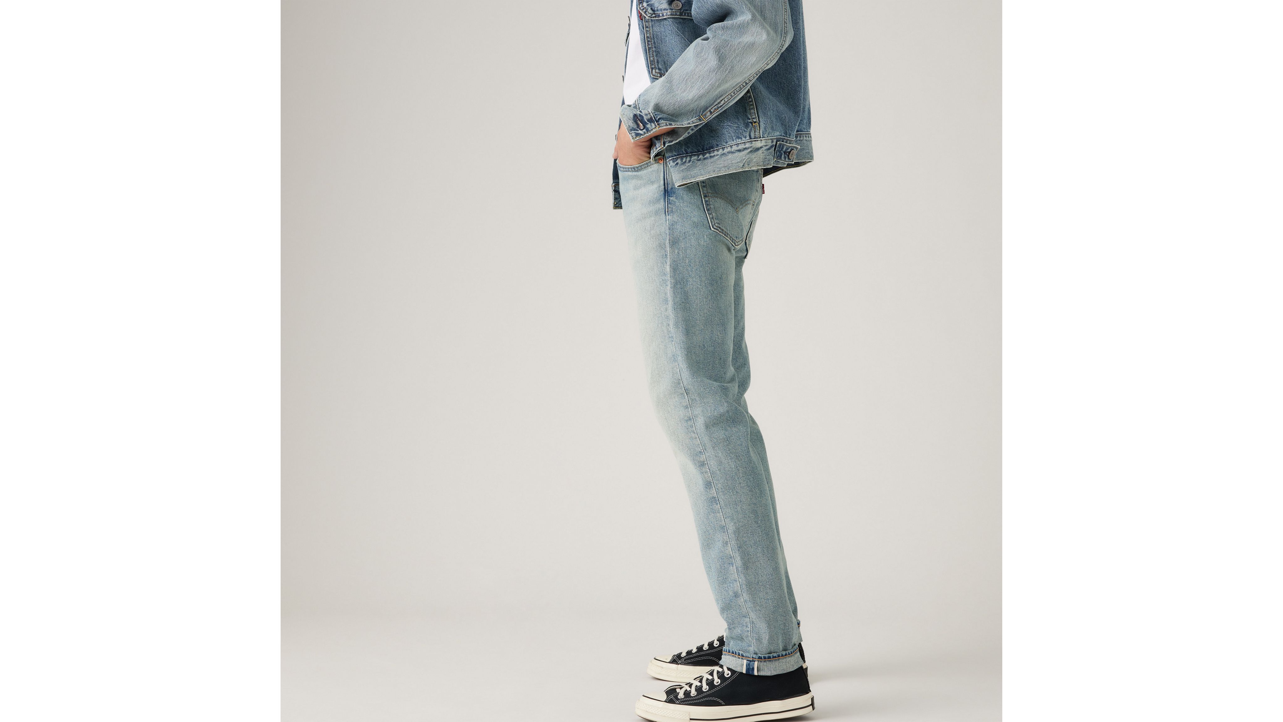 511 Узкие мужские джинсы с кромкой Levi's, Go With It Selvedge - Light Wash — фото 2
