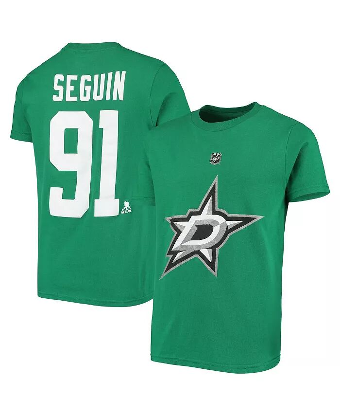 

Футболка Big Boys Tyler Seguin Kelly Green Dallas Stars с именем и номером игрока Outerstuff, зеленый