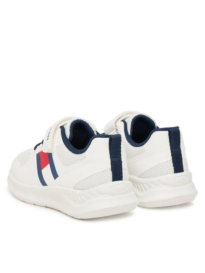Tommy Hilfiger Кроссовки Flag Low Cut Lace-Up/Velcro T1X9-34369-1843 M White — фото 3