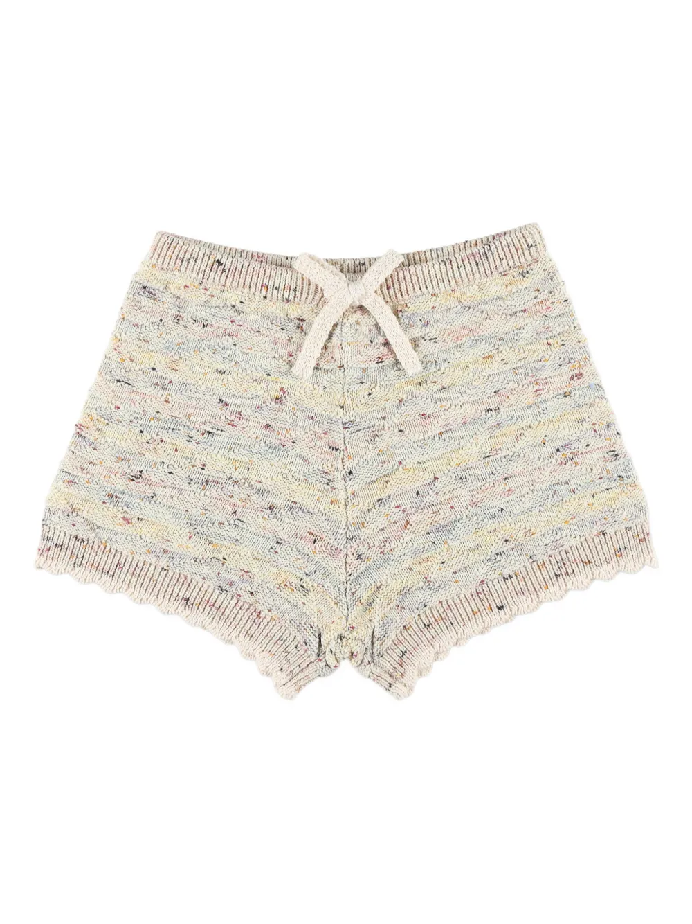 

Фактурные шорты ZIMMERMANN Kids, нейтральный