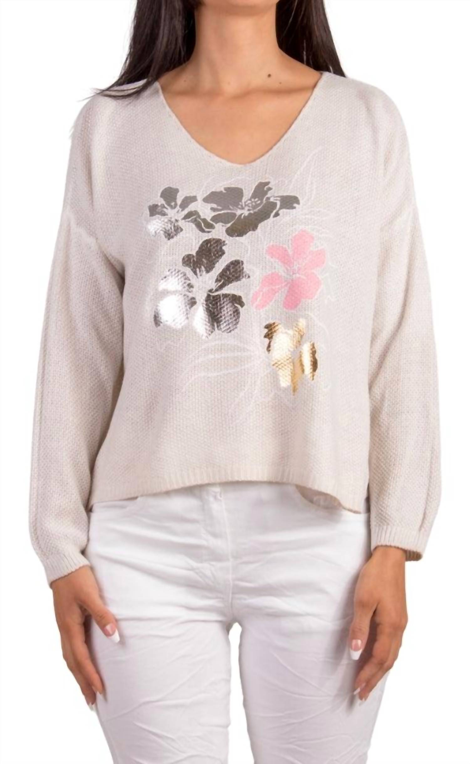 

GIGI MODA Свитер Emma Fiori кремового цвета