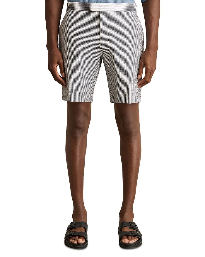 

Шорты из пике в полоску 9.1" REISS, синий