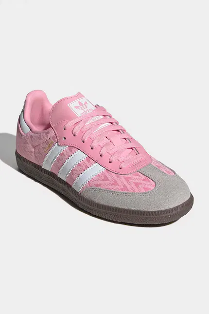 Кроссовки детские SAMBA OG Adidas Originals, розовый — фото 2