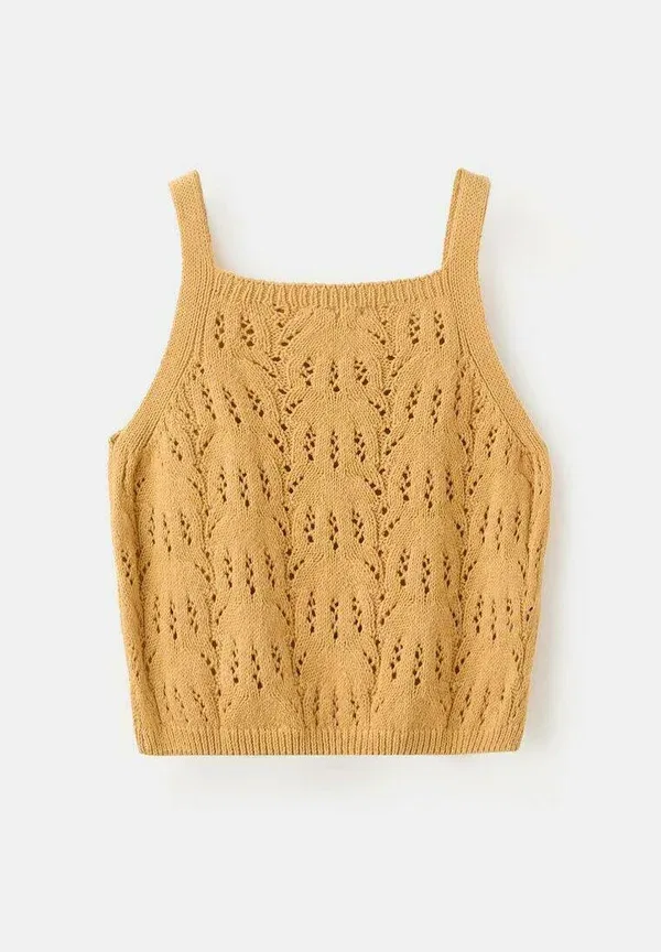Топ Mango Kids, горчичный