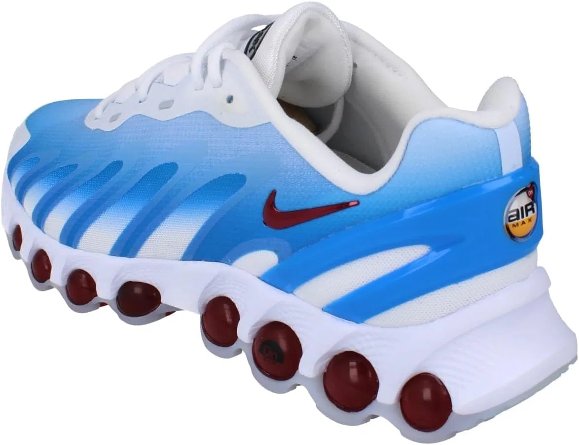 Мужские кроссовки Nike Air Max DN8, White Black University Red Lt Photo Blue — фото 2