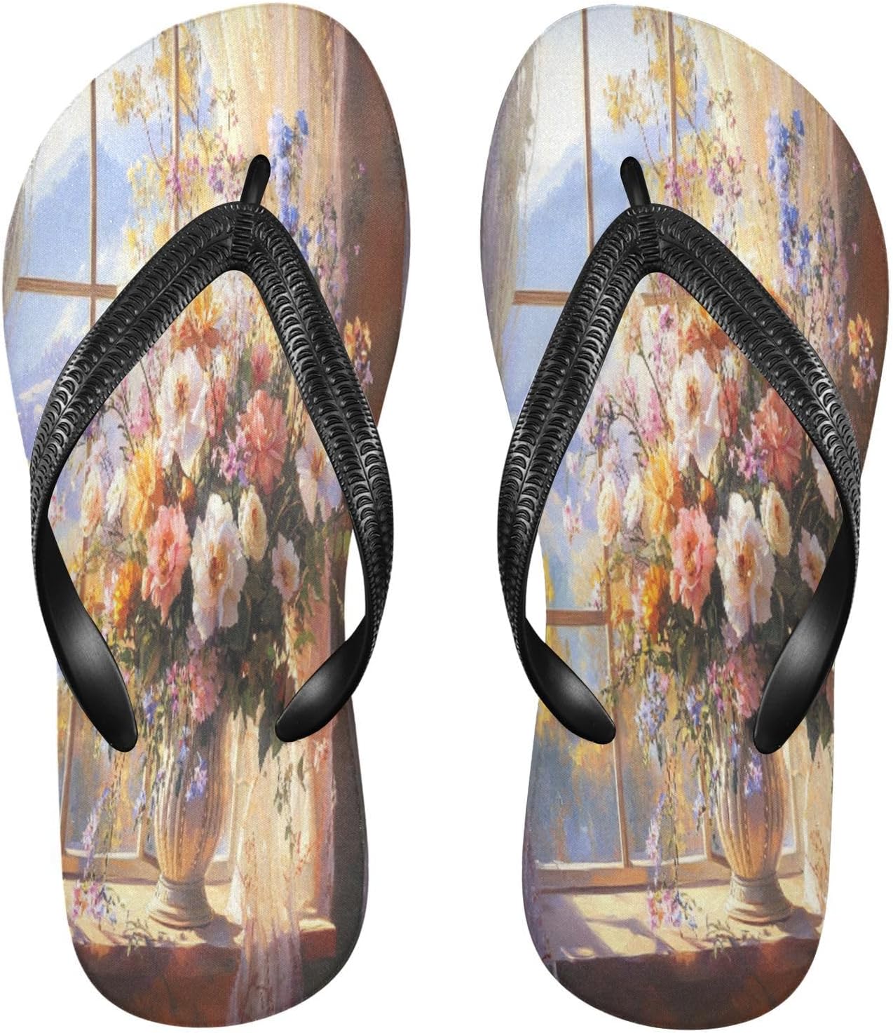 

Женские и мужские пляжные шлепанцы-босоножки Bouquet Window бежевого цвета, резиновые, с нескользящей подошвой, летние тапочки для душа и прогулок Sinestour