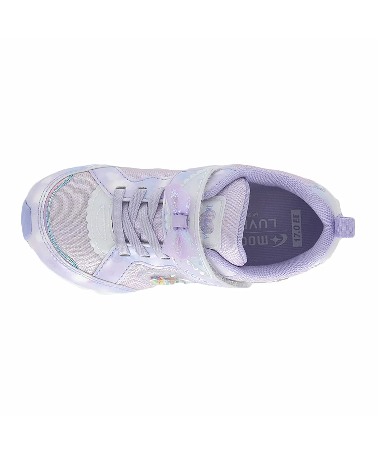 Детские кроссовки MoonStar LV 1251 фиолетового цвета для девочек Superstar, purple — фото 4