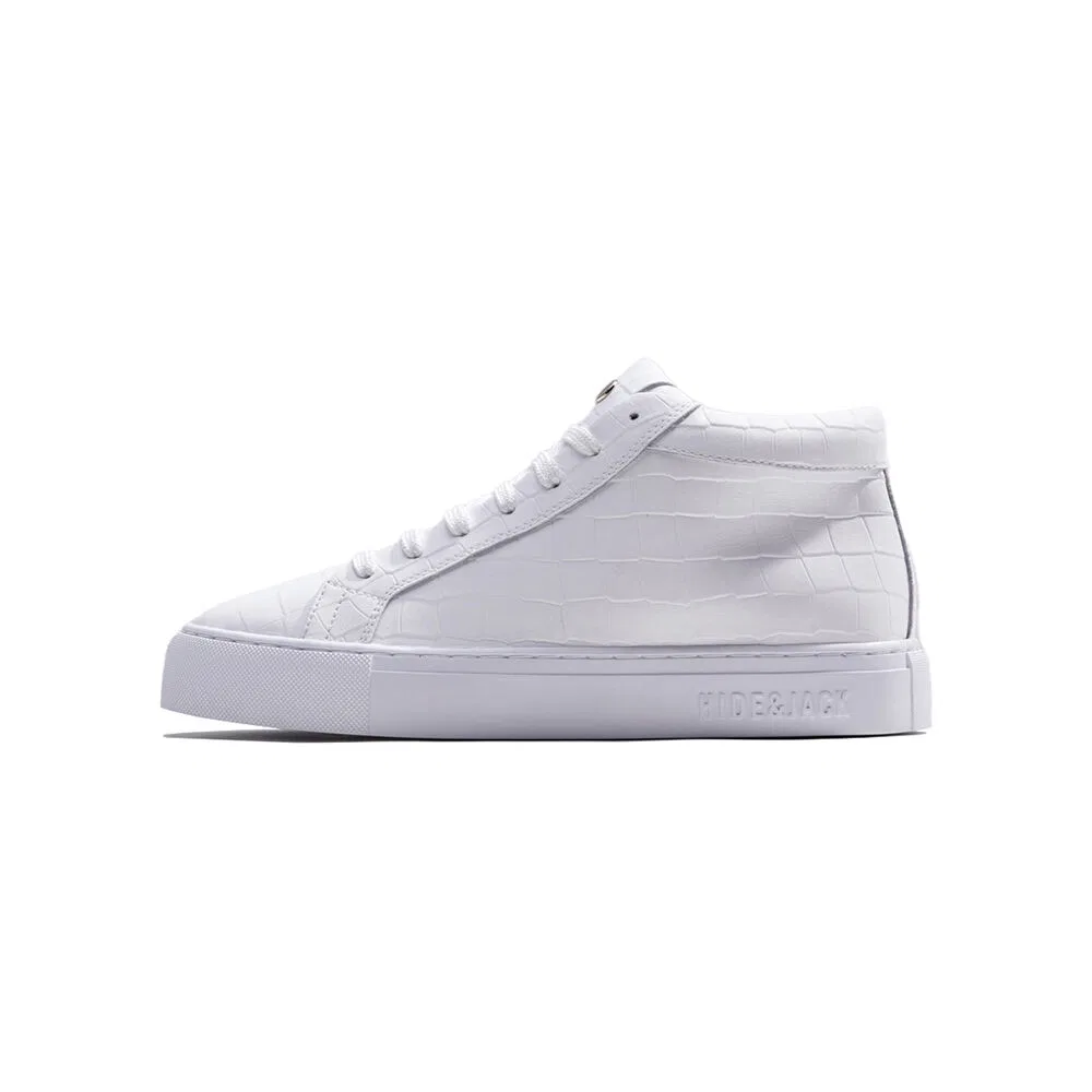 Мужские высокие кеды Essence Croco Mid-Top белые от Hide&Jack — фото 2