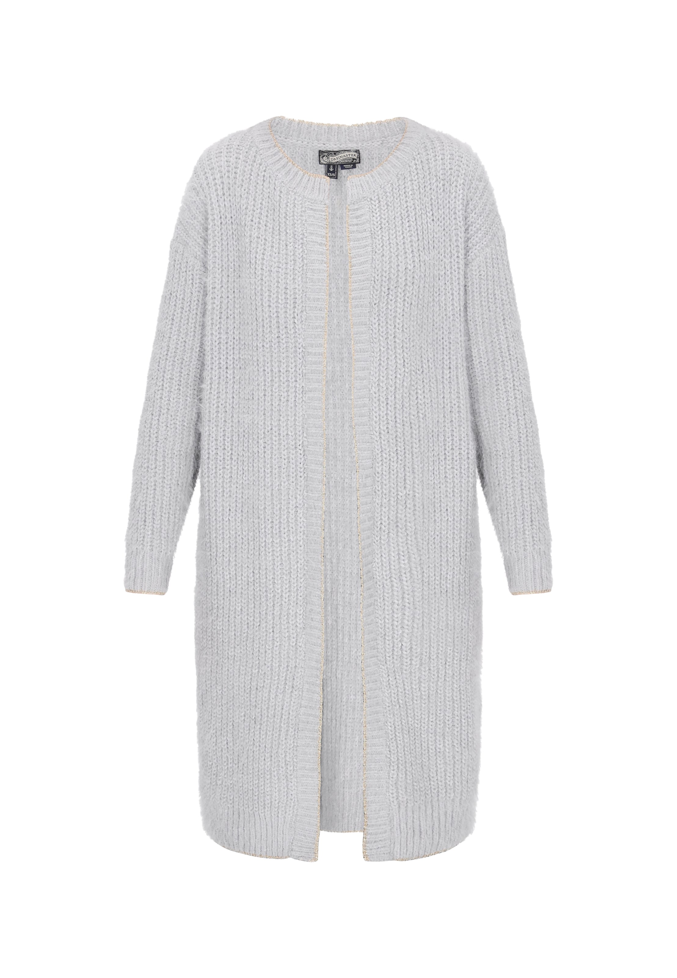 

DreiMaster Vintage Вязаное пальто светло-серого цвета