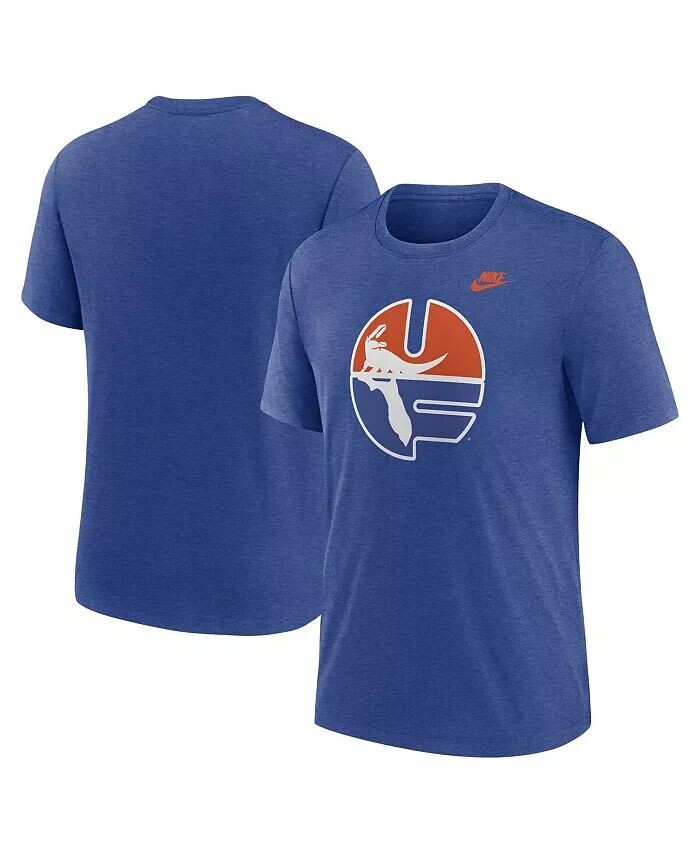 

Мужская футболка из трех смесей Heather Royal Florida Gators Blitz Evergreen Legacy Primary Nike, синий