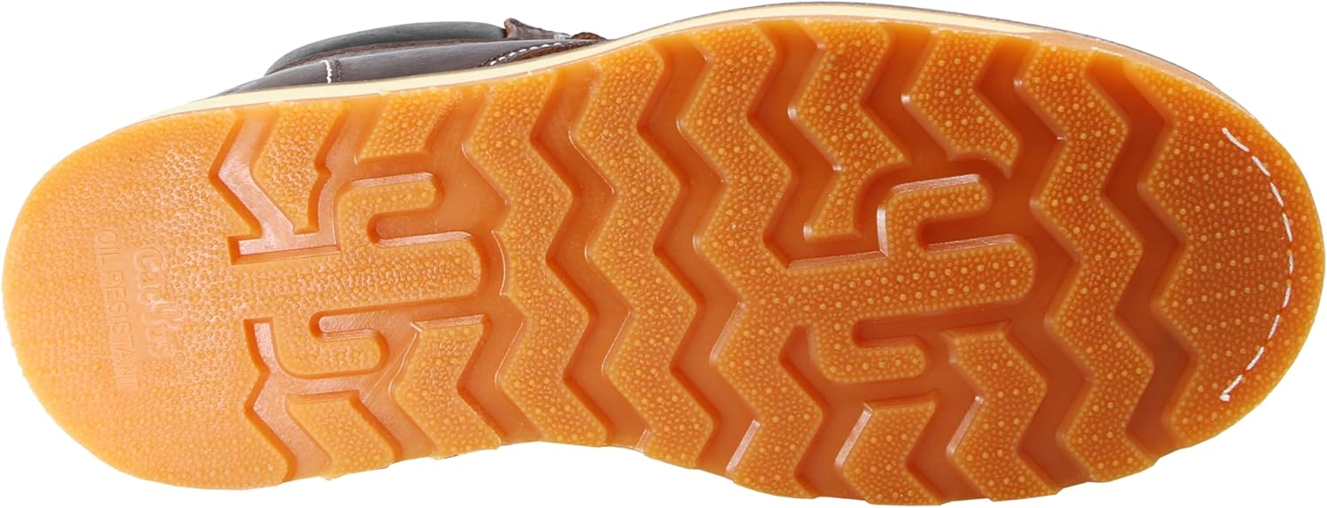 Мужские ботинки Cactus, 15 см, усиленные, с мягким носком, настоящая стелька Goodyear, из премиальной кожи полной выделки, удобные, прочные, маслоустойчивые, для кровельных работ, промышленности и строительства Cactus Work Boots, темно-коричневы... — фото 4