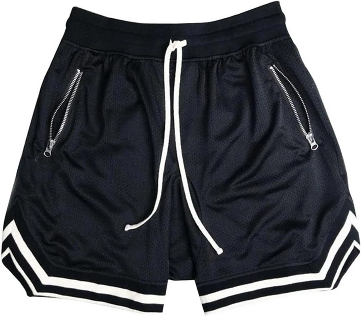 Мужские шорты Active, свободный крой, дышащие, на эластичном поясе, Black