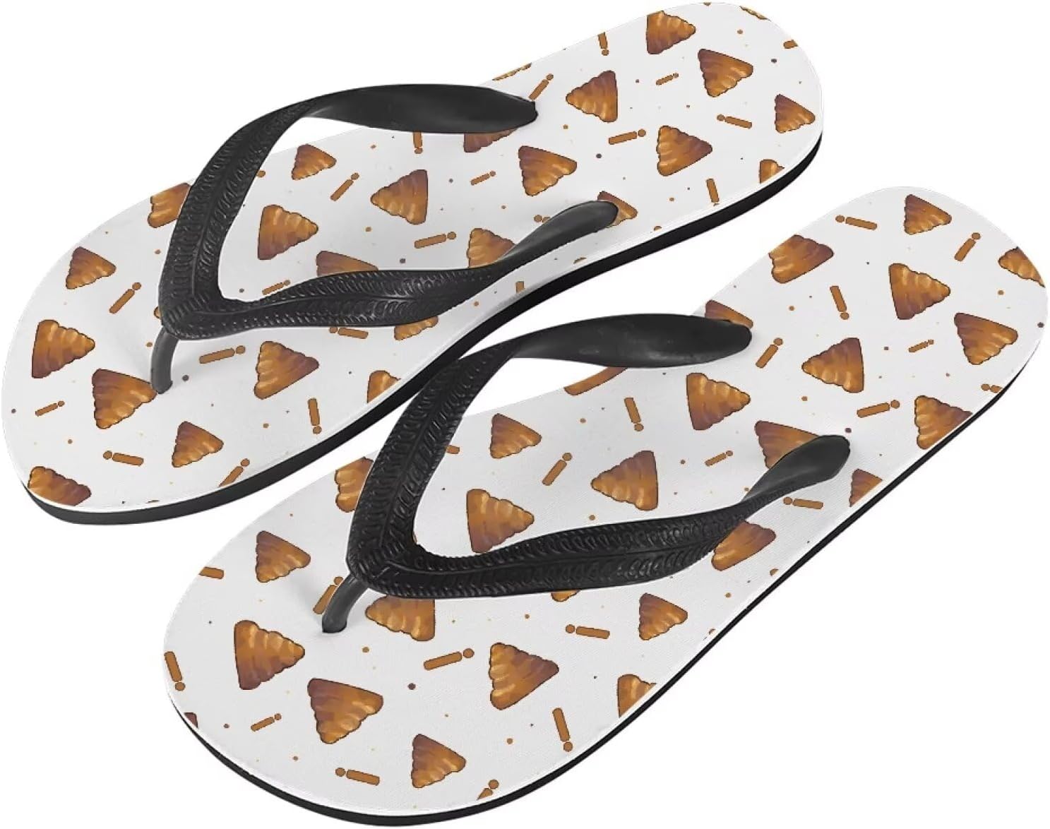 

Мужские пляжные шлепанцы Semiouray с американским флагом, классические шлепанцы Daisy, удобные мужские пляжные тапки, Cartoon Poop